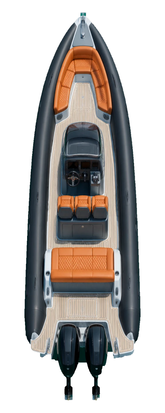 Twisted under way, seen from above.